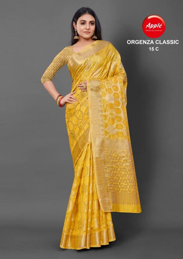 Apple Organza Classic 15 Occasion Wear Organza Saree Collection